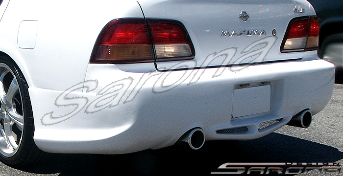 Custom Nissan Maxima  Sedan Rear Bumper (1995 - 1999) - $590.00 (Part #NS-030-RB)